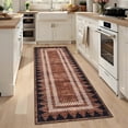 thumbnail image 2 of 2x6 Washable Modern Solid Area Rug, Non Slip TPR Backing Low Pile Carpet for Living Room, Bedroom, Dining Room,Red, 2 of 7