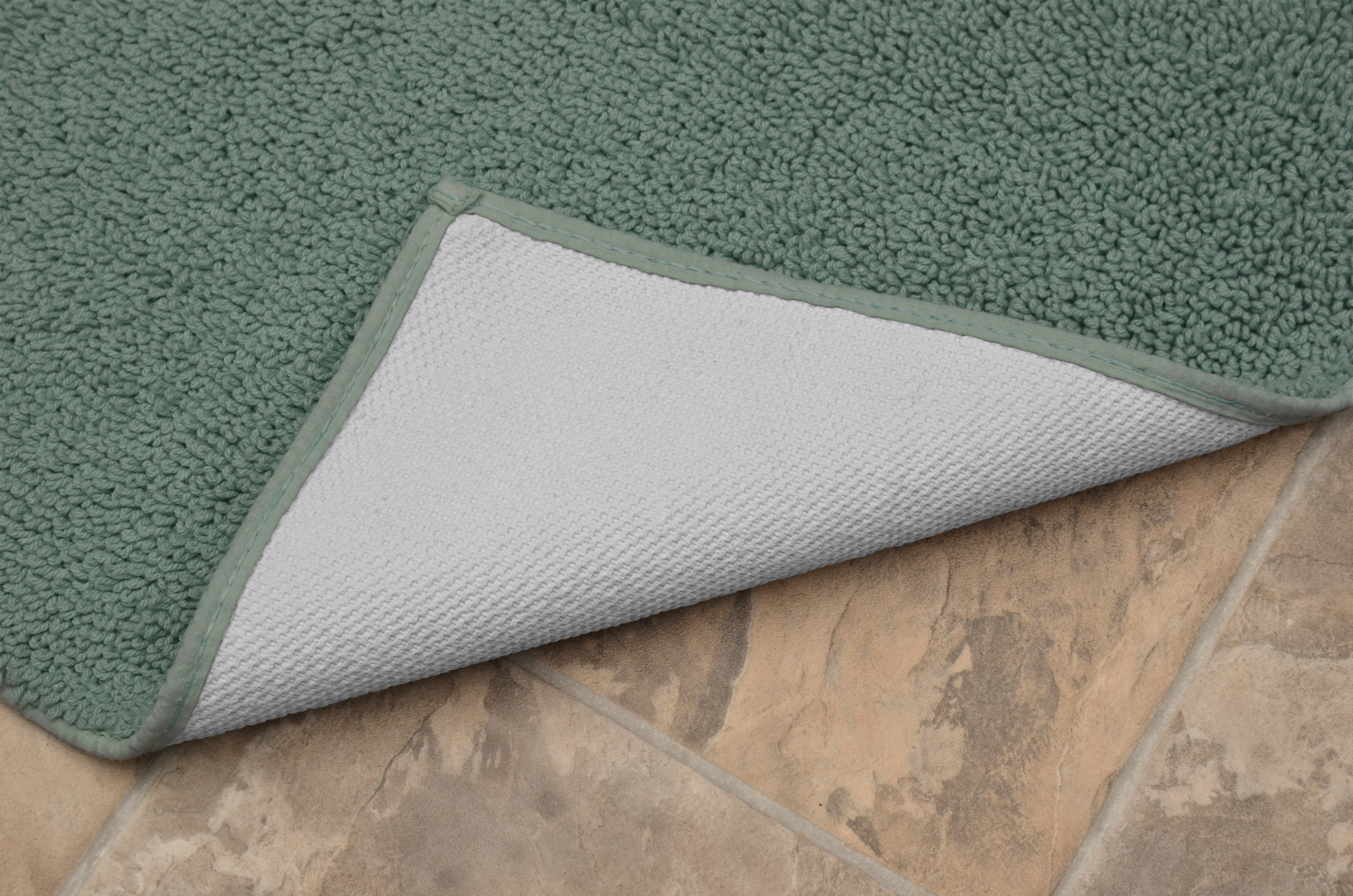 Garland Rug Queen Cotton Washable Sea Foam Bath Rug, 30" x 50"