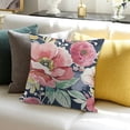 thumbnail image 3 of BANET Flower Throw Pillow Cover with Decorative Pillow Cases for Home Bedroom Outdoor Garden Decor White, 3 of 5
