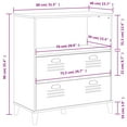 thumbnail image 4 of vidaXL Bookcase VIKEN White 80x40x90 cm Engineered Wood, 4 of 5