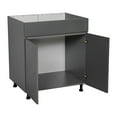 thumbnail image 3 of 36" Sink Base Cabinets-High Double Door-with Grey Gloss door, 3 of 5