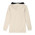 thumbnail image 5 of Hueook Valentine's Day Womens 2 Piece Outfits Women's Round Neck Hooded Long Sleeved Printed Sweater and Pants Two-Piece Set Beige L, 5 of 5
