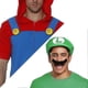thumbnail image 5 of Gorros y gorras de Mario y Luigi para disfraces de cosplay - Bigotes, guantes y botones de Super Mario Bros., 5 of 5