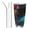Straw Three-piece Set, variant on Logiee Neon Spectrum Cat Portrait Print 20OZ Car Cup with Lid, Stainless Steel Vacuum Insulated Double Wall Travel Tumbler, Durable Insulated Coffee Mug,Thermal Cup with Straw-Straw Two-piece Set