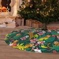 thumbnail image 6 of KLL 48" Christmas Tree Skirt Cute Tribal Leopards Xmas Tree Skirts Mat for New Year Xmas Holiday Party Indoor Outdoor Home Decoration, 6 of 7