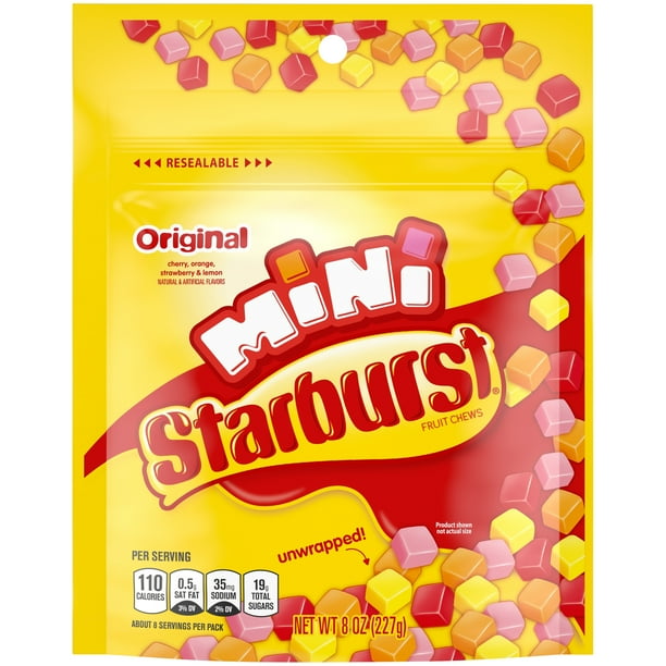 Starburst Original Minis Fruit Chews Candy, 8 Ounce Bag
