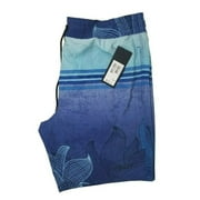 Men's Oakley Beach Short Flower Striped Flash Blue 18 Inches - Size L