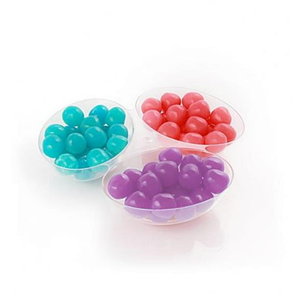 Simcha Collection 1555 24-6 Count Mini Ware 3 Section Bowl, Clear