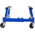 thumbnail image 3 of CQSXDA Motorcycle Dolly, ATV Motorcycle Four Wheeler Cycle Engine Cradle Dolly 1500lbs,Heavy Duty Racks for Motorcycle Maintenance, Engine Stand, Blue, 3 of 10