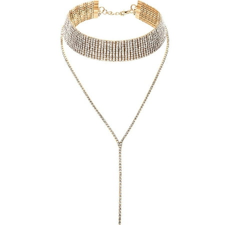 

Thinsont Choker Necklace Chokers Pendants Vintage Clothing Ornament Hanging Decoration Young Girls Necklaces Girl Jewelry for Dress Decor Golden