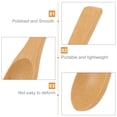 thumbnail image 5 of Bamboo Honey Spoon Jam Multifunction Coffee Stir Spoons Reusable Long Handle 6 Pcs, 5 of 6