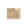 thumbnail image 4 of Historic State Map - Missouri - Cram 1888 - 27.92 x 23 - Vintage Wall Art, 4 of 5