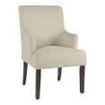 thumbnail image 1 of HomePop Meredith Transitional Fabric Anywhere Chair in Cream and Dark Walnut, 1 of 9