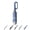 Blue, variant on Inverted Umbrella with Carabiner Handle, Windproof Sun & Rain, Portable Reverse Fold for Men & Women