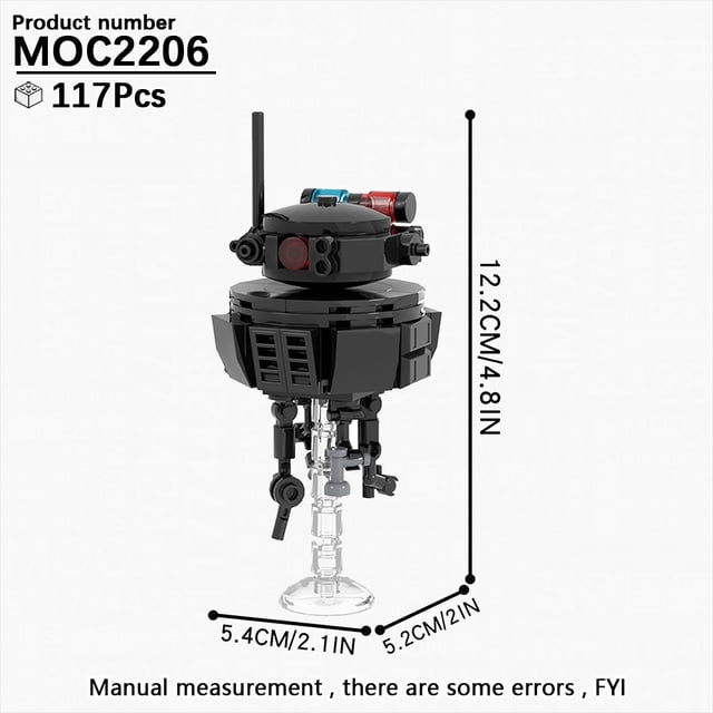 MOOXI Most Complete Space Wars Droid Spider Bot Sentry Adult Building Block Set MOC Brick Model Kit DIY Diorama Toy For Boy Gift,MOC2206