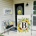 thumbnail image 2 of Summer Sunflower Eucalyptus Leaves Monogram Letter M Garden Flag 12x18 Inch Double Sided Small Burlap Family Last Name Initial Outside Yard Flag CF1459-12, 2 of 10