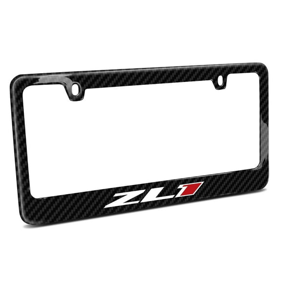 Chevrolet Camaro ZL1 Black Real 3K Carbon Fiber Glossy Finish License Plate Frame