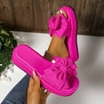 thumbnail image 2 of Hot Pink Women Chic Versatile Thick-Soled Decoration Open-Toe Footwear Breathable For Spring Summer Beach Wear Lightweight, 2 of 6