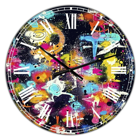 Designart 'The Lovers The Dreamers & Me' Oversized Modern Wall Clock