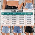 thumbnail image 3 of zbxnLI Women's Pull on Denim Shorts Trendy Summer Jean Shorts for Women Short Jeans with Pockets, 3 of 7