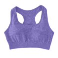 thumbnail image 6 of Arlun High Support Sports Bras for Women No Underwire Comfortable Breathable Racerback Yoga Workout Bra Removable Padding Thin for Running Training Purple S, 6 of 6