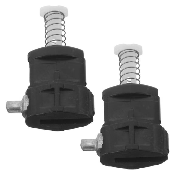 KONTONTY 2Pcs Adjustable Black Luggage Handle Replacement with Locking Clips for Suitcase