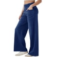 thumbnail image 2 of Jeans for Women High Waisted Pull on Baggy Jeans Straight Casual Denim Pants with Pockets Medium S, 2 of 9