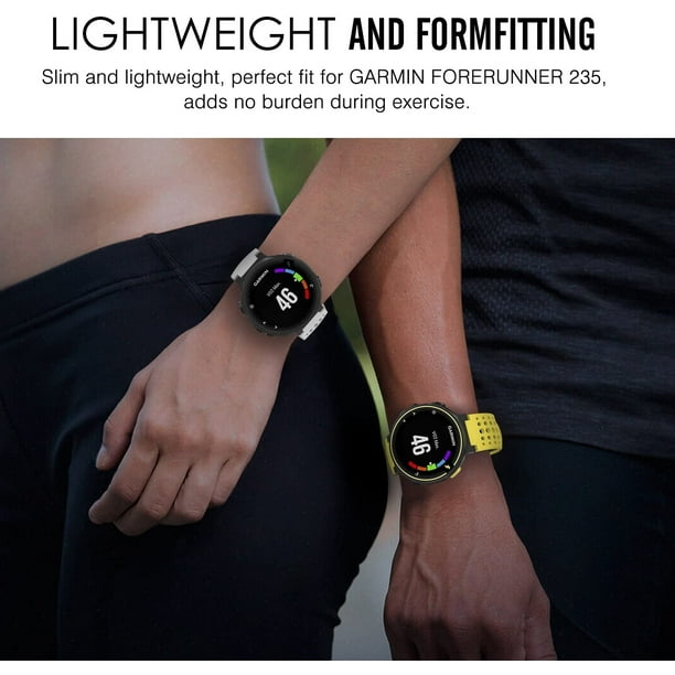 Bracelet de montre compatible avec Garmin Forerunner 235, bracelet de  rechange en silicone souple pour montre intelligente Garmin Forerunner 235/ 235 Lite/220/230/620/630/735XT, 6 pièces (multicolores) 
