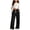 Sweatpants-Black, variant on kpoplk Teen Girls Sweatpants Wide Leg Drawstring Baggy Pants Straight Leg Athletic Trousers with Pockets Size 5-14(Navy,6-8 Y)