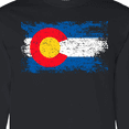 thumbnail image 4 of Inktastic Colorado Flag Distressed Look Long Sleeve T-Shirt, 4 of 5