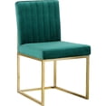 thumbnail image 2 of Contemporary Chic Modern, Contemporary Velvet Upholstered Dining Chair with Durable Metal Base, Set of 2, 18" W x 22" D x 32" H, Chic Dining Table Chairs, 2 of 6