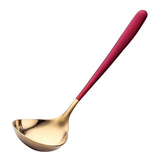 Stainless Steel Deep Noodle Spoons, silverware Big soup spoons, Large Serving Spoon, kitchen utensils