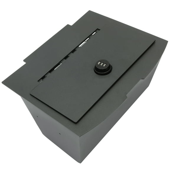 Center Console Safe Gun Vault For Dodge RAM 1500 2500 2009-18 Steel Storage Box