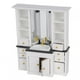 thumbnail image 3 of Mueble de lavabo en miniatura BRI para casa de muñecas 1/12 color blanco, 3 of 7
