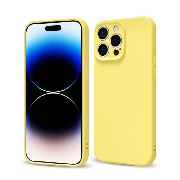 Svaove Para Iphone 14 Pro Funda De Teléfono Silicona Líquida Delgada Ultra Delgada Minimalista Funda De Teléfono Girly Lindo Liso Brillante Color Sólido Mate Suave Goma Gel Plástico Tpu Parachoques Am