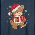 thumbnail image 3 of Instant Message - Santa Teddy Bear Christmas - Women's Lightweight French Terry Long Sleeve Shirt, 3 of 6