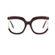 thumbnail image 2 of Jumpingount Gafas de lectura cuadradas de gran tamaño, marco grande a la moda, gafas sin receta para viajes al aire libre, accesorios para fotos, Type3 NO3, 2 of 6