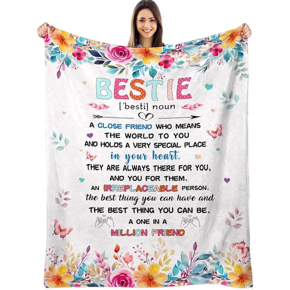 LHSHID for Women Best Friend Birthday Gifts Friendship Gifts for Women for Women Bestie Gifts for Women Blanket