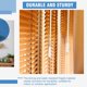 thumbnail image 3 of Xiao Hua 2 piezas con ganchos y manijas de aleación, barra giratoria de persiana vertical blanca, barra de cortina, barra de inclinación de ventana, accesorios para cortina de puerta (12 pulgadas), 3 of 4