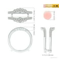 thumbnail image 6 of ANGARA Natural 0.07 Ct. Diamond Fashion Ring in 14K White Gold for Women (Ring Size: 5.5), 6 of 11