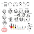 thumbnail image 4 of 89Pcs Large Polymer Clay Shape circle cutters Cutter Set Art Stainless Geometry Circle Shape Baking, 4 of 9
