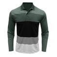 thumbnail image 4 of YABCSAZ Fleece Sweatshirt for Men Plus Size Casual Long Slevee Solid Colour T Shir Tops V Neck Pullover Slim Raglan Tops Workout Fall Winter Trendy Outfits Sports Shirts Blouse Athletic Shirts, 4 of 7