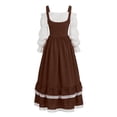 thumbnail image 6 of Renaissance Costume Women Halloween Medieval Pirate Dress Party and Casual Daily Coffee XL, 6 of 6