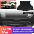 thumbnail image 2 of Car Trunk Mat For Ford For Mondeo MK4 For Fusion MD CD391 2014~2022 Rear Luggage Waterproof Cargo Rug Pad Liner Cover Carpet Accessories, 2 of 4