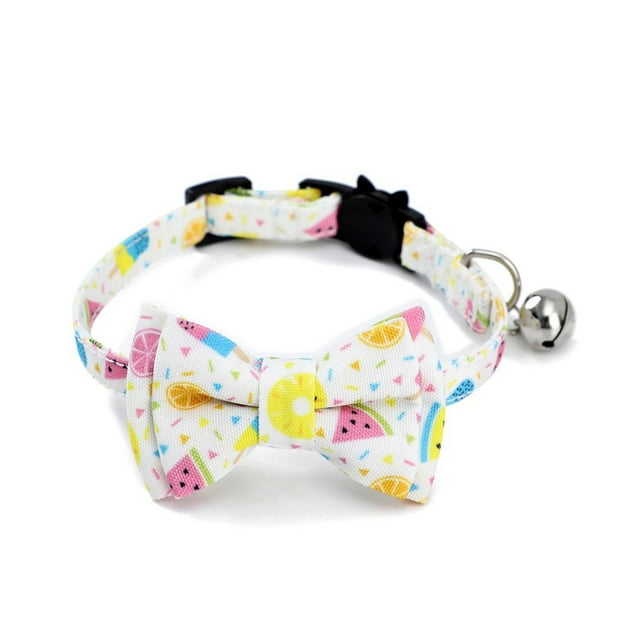 TIMIFIS Cat Pet Supplies Pet Collar Pet Bow Detachable Collar - Fall/Winter
