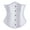 White, variant on Stay Corset Underbust Corset Top Women Satin Lace Up Boned Underbust Corset Gothic Corset Black 6XL