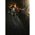 thumbnail image 2 of Kisworo, Sebastian 24x32 Gold Ornate Wood Framed with Double Matting Museum Art Print Titled - The Rhythm Of Sorrow, 2 of 4