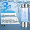 thumbnail image 7 of Ninonly 420ml Hydrogen Water Bottle Silver, Water Glass Healthy Cup Rechargeable Hydrogen Water Bottle Hydrogen Rich Water Glass for Home Travel Office, 7 of 7