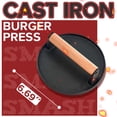 thumbnail image 2 of Kit Prensa para Hamburguesa Smash Grilliance de Hierro Fundido con Mango de Madera, 2 of 6
