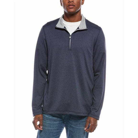 Brooks Brothers mens Knit 1/2-Zip Pullover, XL, Blue